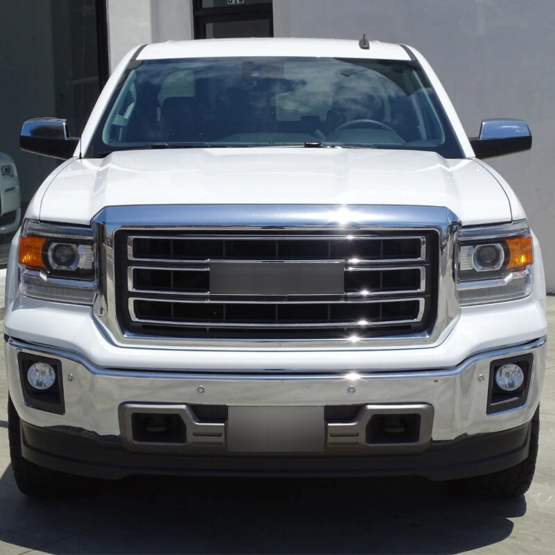 For GMC Sierra 1500 2014-2015 Chrome Front Bumper Grille Upper Grill Assembly - Изображение 2 из 4