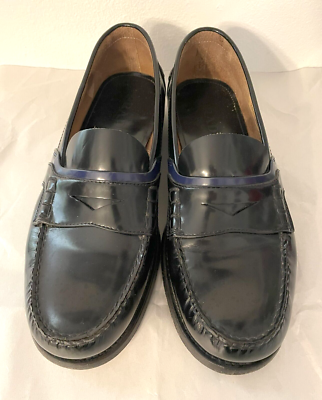 AUTH LUXURY PRADA PENNY LOAFER SHOES 2DG100 BLACK LEATHER US 9.5 AUTH LUXURY PRADA PENNY LOAFER SHOES 2DG100 BLACK LEATHER US  main image 2