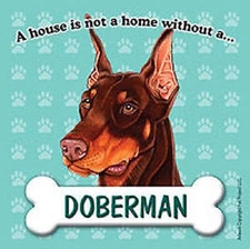 Doberman Pinscher Magnet - House Is Not A Home