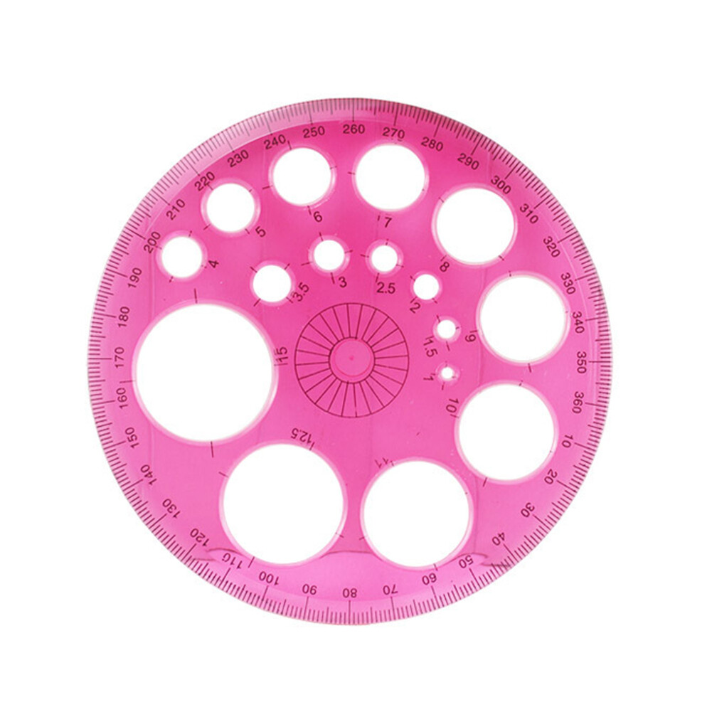 360 Degrees Round Ruler Template Geometry Circle Patchwork Drafting