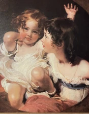The Met Museum Sir Thomas Lawrence - The Calmady Children Oil Painting Vintage