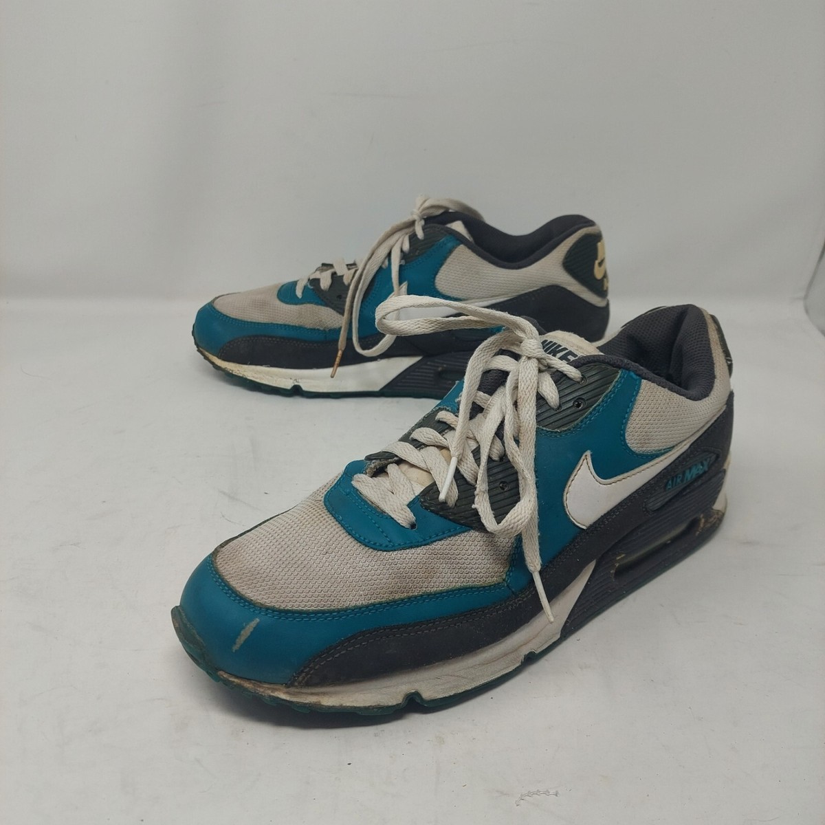 Nike Air Max 90 Grey Teal Retro Sneakers Streetwear Urban 325018