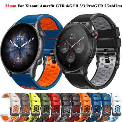 Pro Amazfit Gtr 47mm Strap Size 22mm Silicone Strap For Amazfit