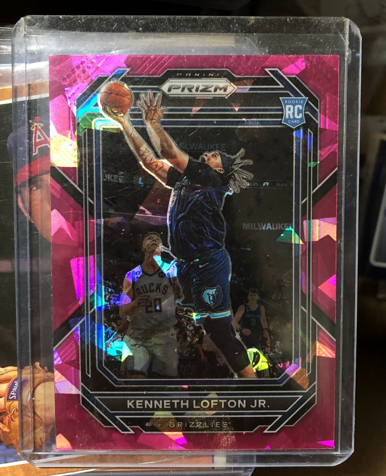 Kenneth Lofton Jr. 2022 Panini Prizm Pink Ice Prizm RC #253 Grizzlies
