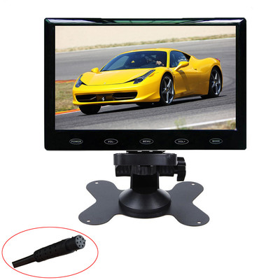 Ultra Thin 7'' TFT LCD Screen Color Audio HDMI VGA Car Rear View Monitor 800x480