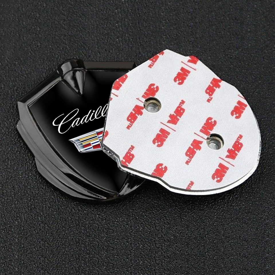 2Pcs Chrome Metal Side Fender Emblem Badge For Cadillac – 3D Rear Car Sticker