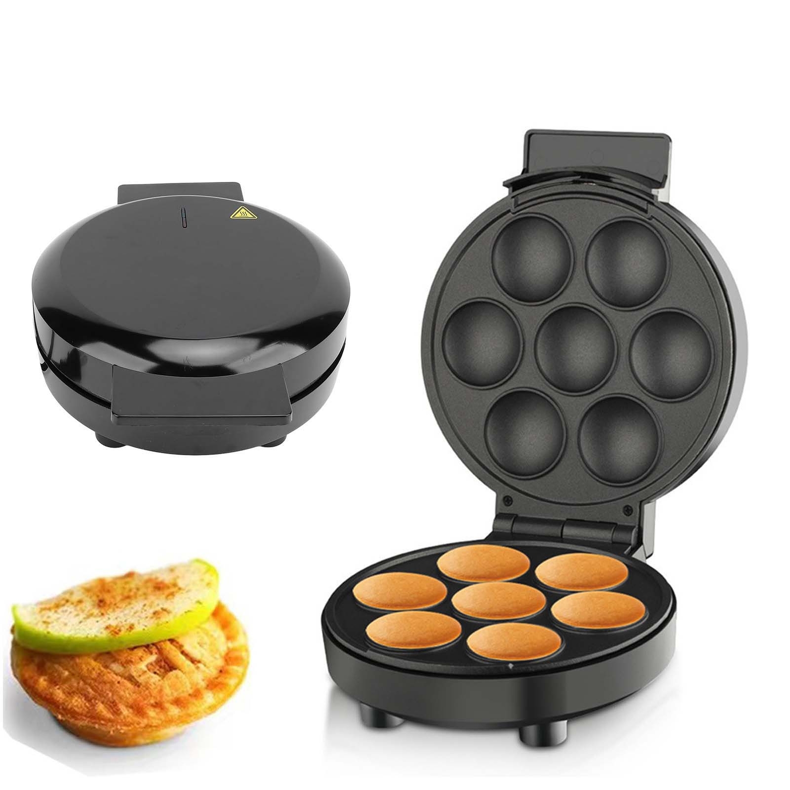 Double-Sided Cupcake Maker with 7-Cup Capacity Safe Muffin Baking Machine-image