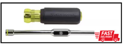 Klein Tools 65064 Hex Head 2-in-1 Nut Driver, 1/4-Inch and 5/16-Inch