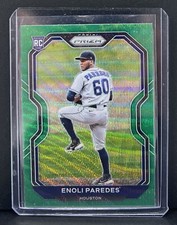 2021 Panini Prizm Enoli Paredes Green Wave Prizm #211 Houston Astros