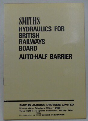 Smiths Hydraulik für British Railways Board Auto-Half Barrier