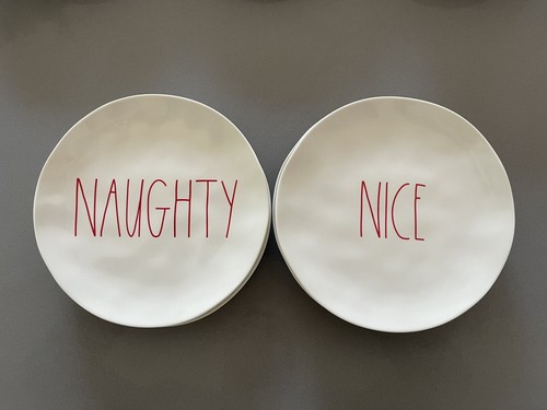 SELTEN RAE DUNN HOLIDAY WEIHNACHTEN FRECH und SCHÖN 8" TELLER 4er Set - Bild 2 von 5