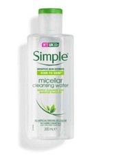 Simple Micellar Cleansing Water Hydrates and Gently Removes Make-Up 200ml