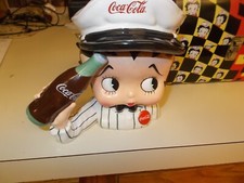 BETTY BOOP COCA COLA SAVINGS BANK BY VANDOR 2000 & 2 VANDOR TINS LUNCHBOXES