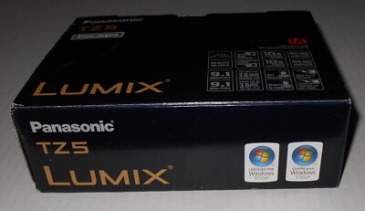 Panasonic Lumix DMC-TZ5 9.1MP Digital Camera - Silver - New Old