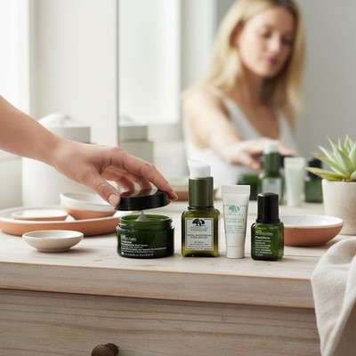 Dr. Andrew Weil for Origins Plantidote Mega-Mushroom Treatment, Serum & Cleanser