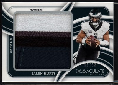 2024 Jalen Hurts Immaculate Numbers 4 Color Patch 3/25 #IL-JHS (J114)