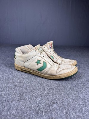 Vintage Boston Celtics Shoes Mens White Green NBA Basketball Converse  80s