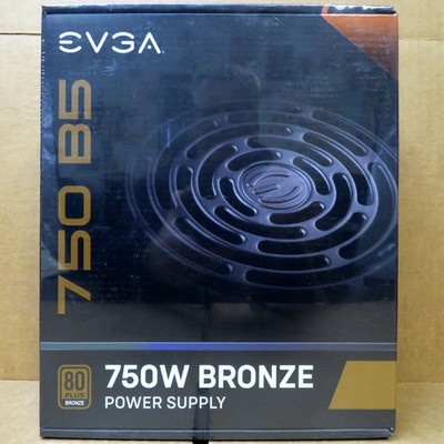 New EVGA 750 B5 (750 Watt) 80 Plus Bronze Certified (Fully Modular) Power Supply