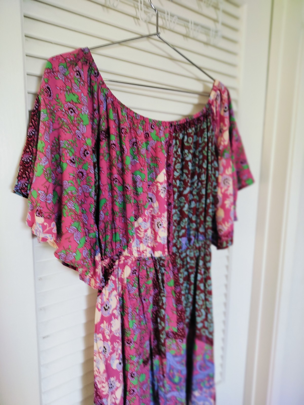 Women's 100% Rayon Multicolor Patchwork Western P… - image 8