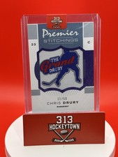 2007-08 O-Pee-Chee Premier Chris Drury #PS-CD Premier Stitchings /50