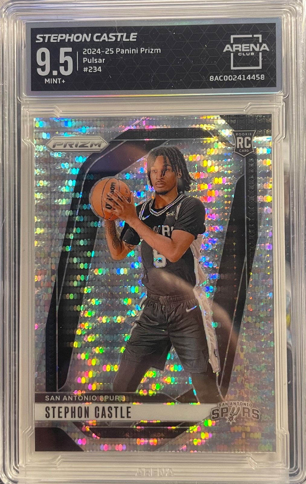 2024-25 Panini Prizm - Stephon Castle #234 Pulsar Prizm (RC) 9.5