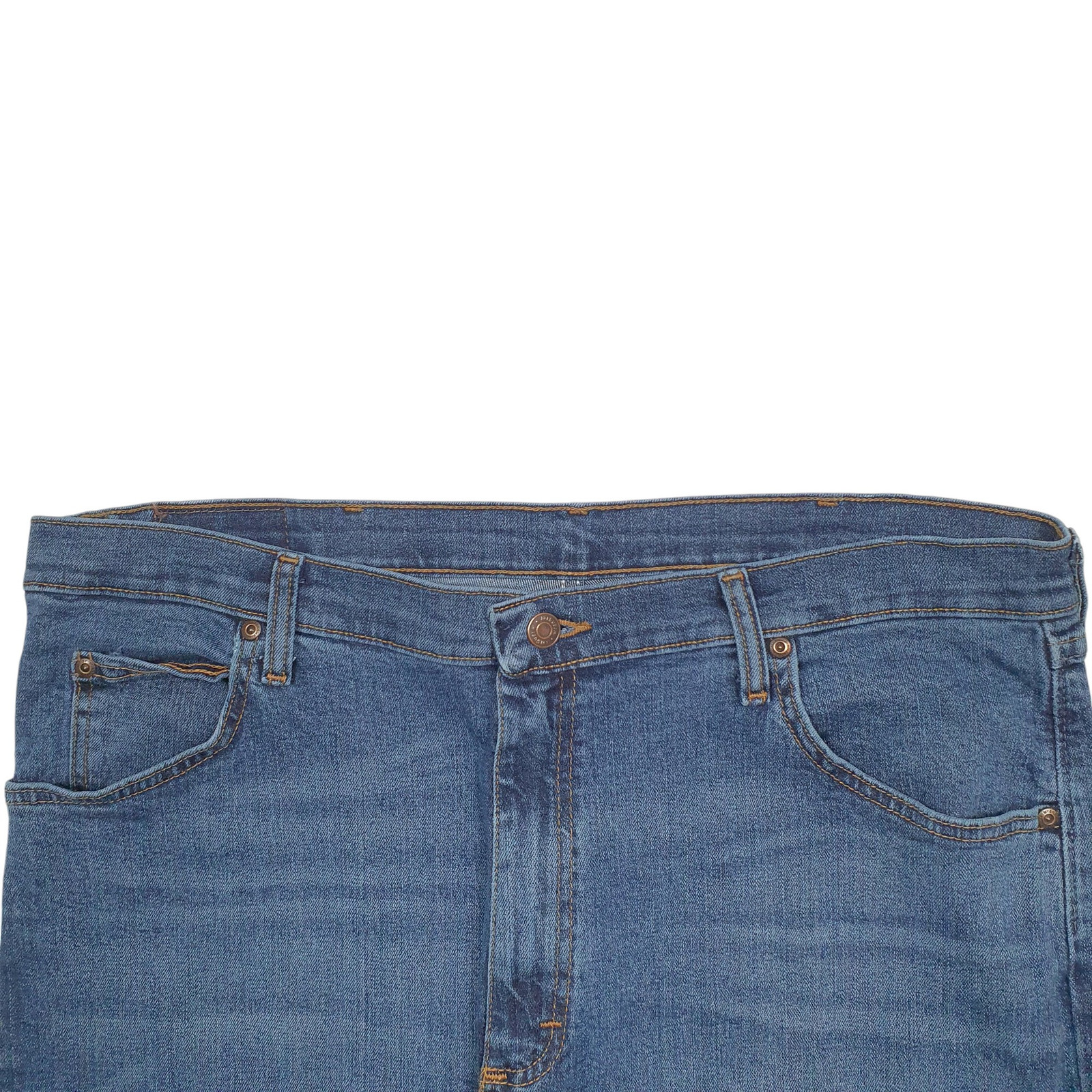 WRANGLER Casual Jeans Regular Fit Blue Denim Trousers Mens W38 L30 image 2