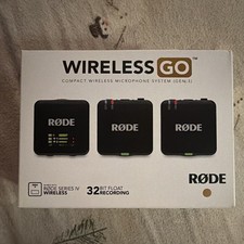 Rode Wireless GO Gen 3 Wireless Microphone System, 32-bit Float Recording