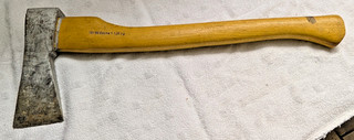 alte Axt Beil gebraucht Länge ca. 50 cm