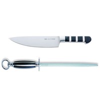 Fr. Dick 1905 Set Kochmesser 21 Cm KüChenmesser Wetzstahl 25 Cm Standardzug Rund