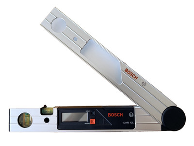 BOSCH Winkelmesser DWM 40 L in Aluminium mit Schenkelverlängerung + Tragetasche