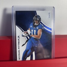 MICHAEL PITTMAN JR. 2025 IMMACULATE COLLECTION BLUE PARALLEL! 31/50!