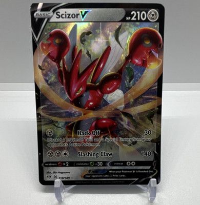 Scizor V 118/189 Swsh03: Darkness Ablaze Ultra Rare Holo English 2020