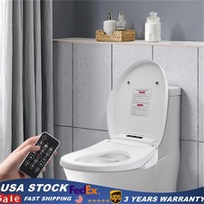 Bidet Toilet Seat Electric Warm Water Smart Heated Bidet with Remote Control