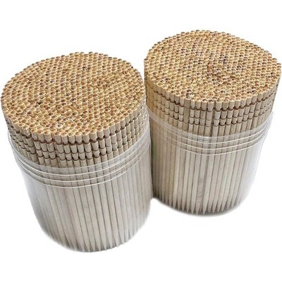 1000 Wooden Toothpicks Ornate Handle in Toothpicks Holder Container 2 Packs of