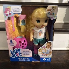 BABY aLIVE ROLLER SKATES BABY with  4 DOLL DIAPERS, POWDERED DOLL FOOD