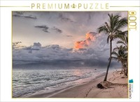 Calvendo Puzzle Palm Beach In The Caribbean | 1000 Pieces, Finished Size 25.2 ×