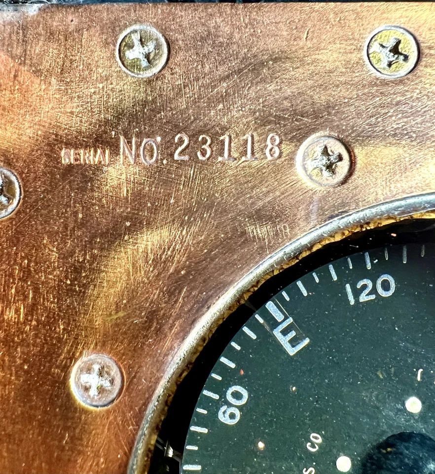 Brújula de barco de cobre John E. Hand & Sons Co. modelo LMC-101-D bonito artículo de historia Foto 4 de 4