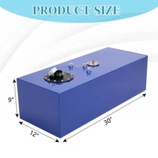 15 Gallon Performance Polished Aluminum Race Drift Fuel Cell Tank Level Sender