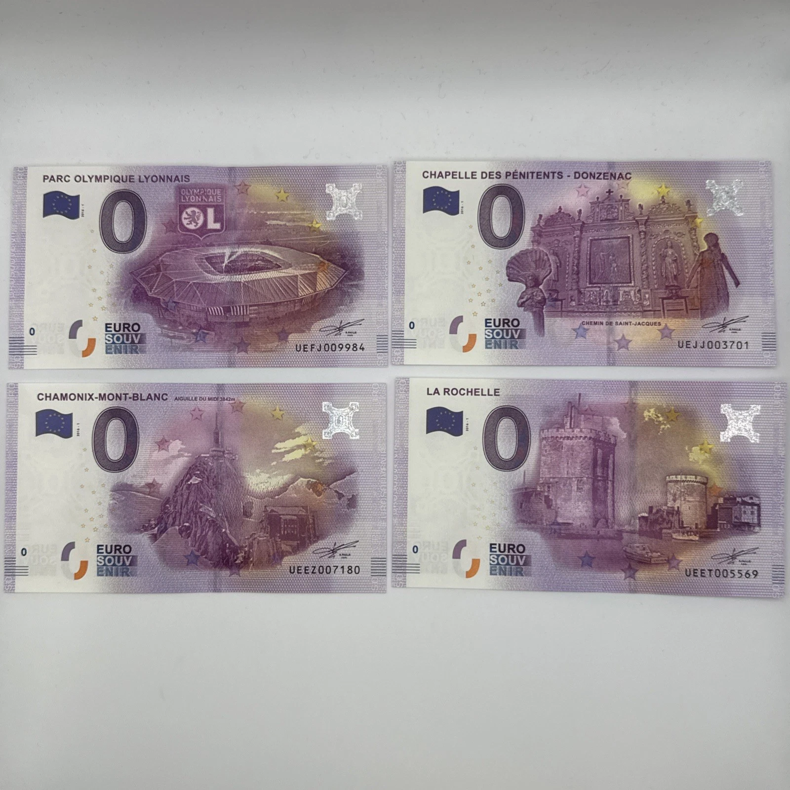 Billet  Zéro 0 € Euro Touristique / Souvenir 2016