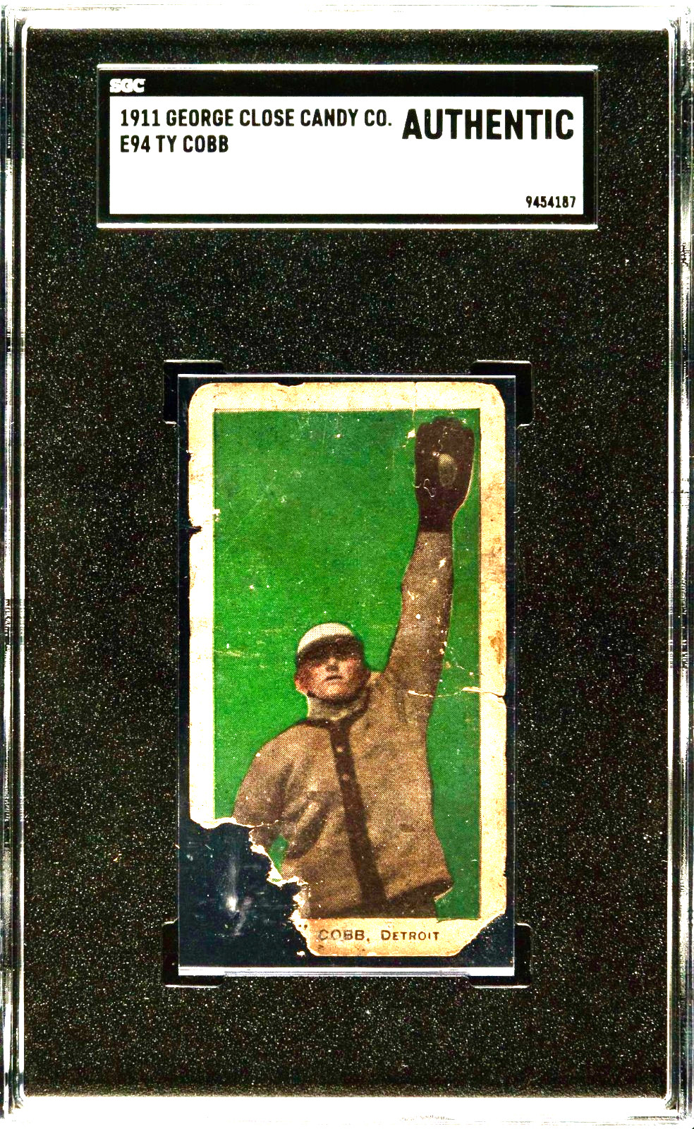 ⚾ 1911 TY COBB E94 George Close SGC Green Rare Find compare to PSA 1 = $15,000!