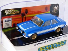 Scalextric C4677 Ford Escort Mk1 Fast & Furious 6 blue  1:32nd