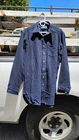 Vintage Pendleton Shirt Mens Large Long Tall Navy Blue Wool Button Up USA