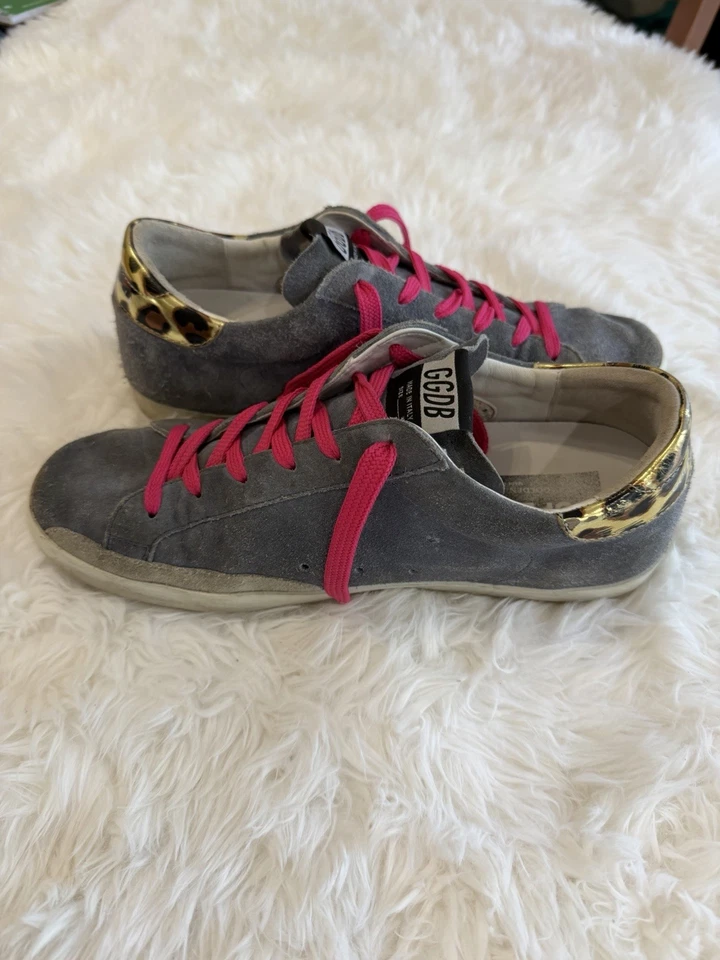 Tênis Golden Goose Superstar Leopard & Gold Accent - Tamanho 41 EUA 11 - Imagem 3 de 4