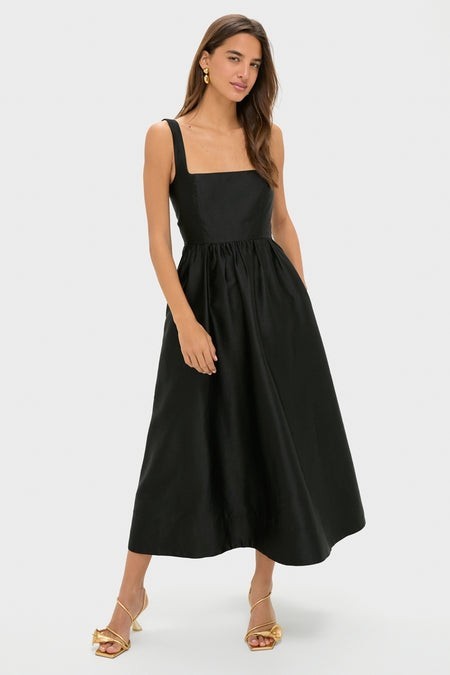 NWT Tuckernuck Black Dupioni Esme Dress Size XL