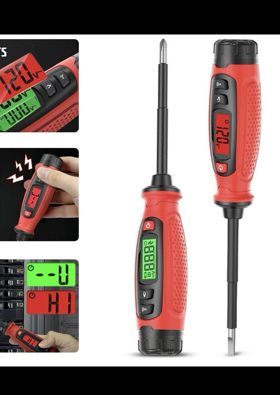 KAIWEETS Non-Contact Voltage Tester Pen 120V~ 50/60Hz LCD Backlight