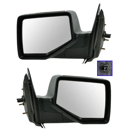 Door Mirror Set-Power Chrome Textured Base 2 Piece Mirror Set fits 2006 Ranger
