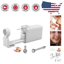 Elegant Self-Piercing Nose Kit with Built-In Stud for Effortless Piercing