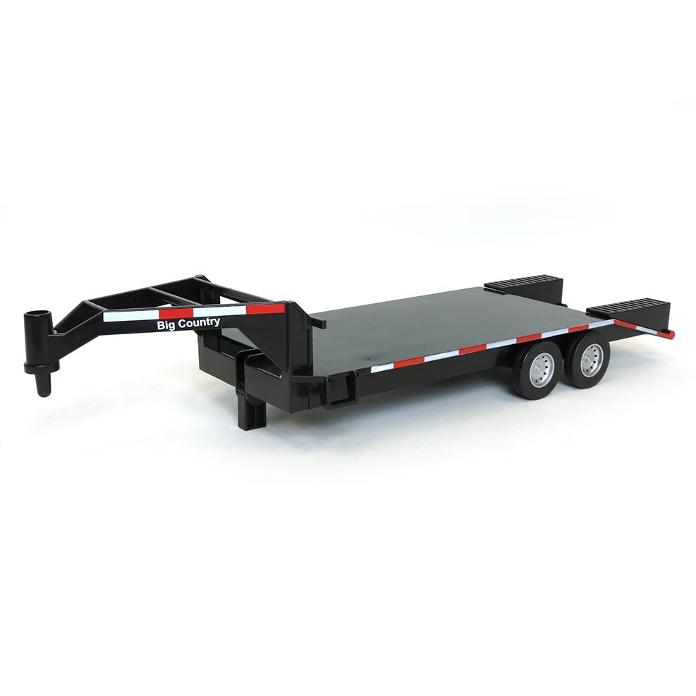 Big Country Toys 120 Black Flatbed Gooseneck Trailer with Ramps 427 7790₽