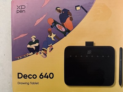 XPPen Deco 640 Zeichentablett 16K Stiftdruck, 60° Neigung