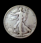 1937 Walking Liberty Half Dollar 50 Cents Silver Coin